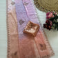Pure Fandy satin material wih digital prints and jarkan diamond attched