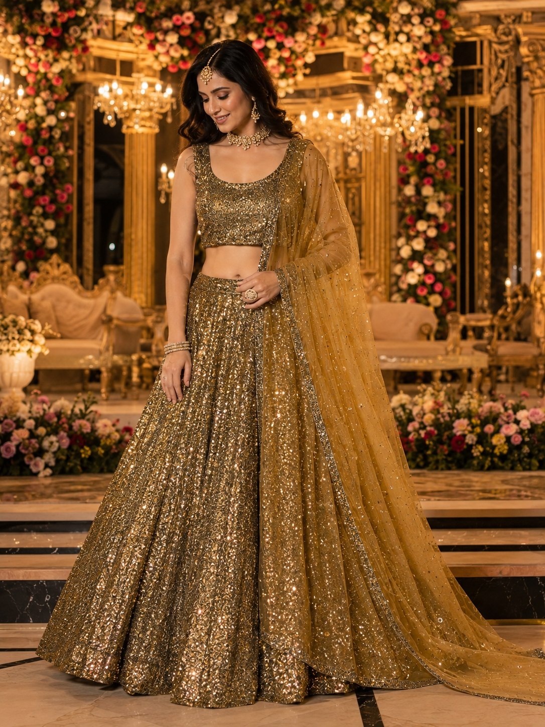 Presenting You Most Amazing Sequins Work Lehenga Set