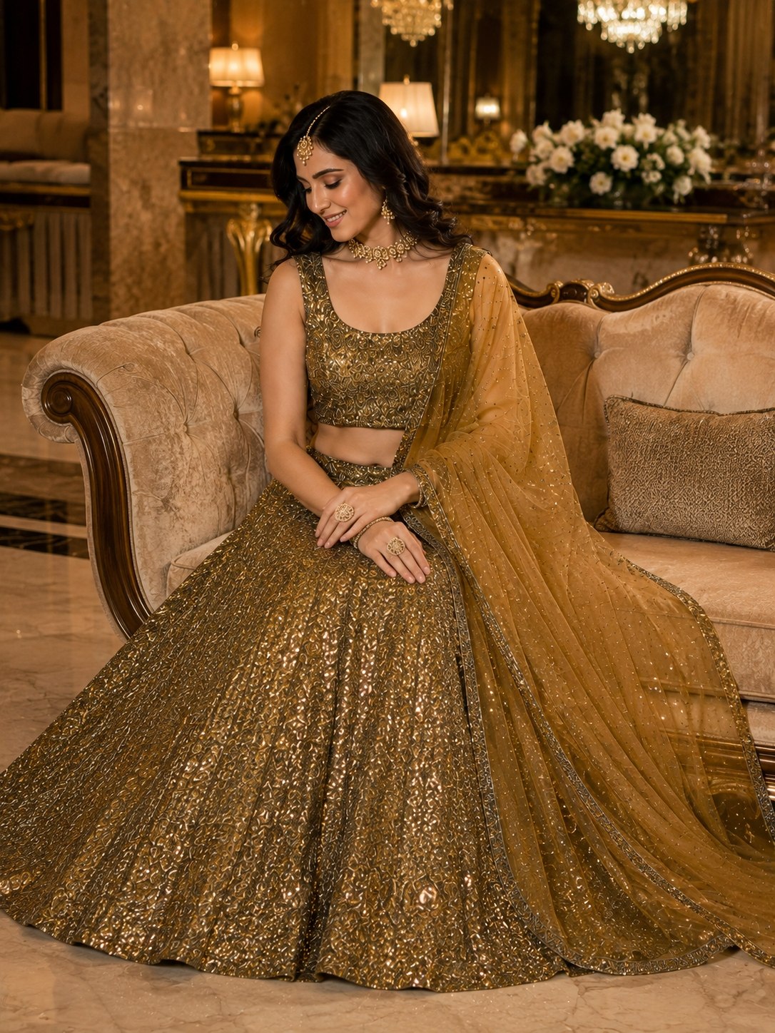 Presenting You Most Amazing Sequins Work Lehenga Set