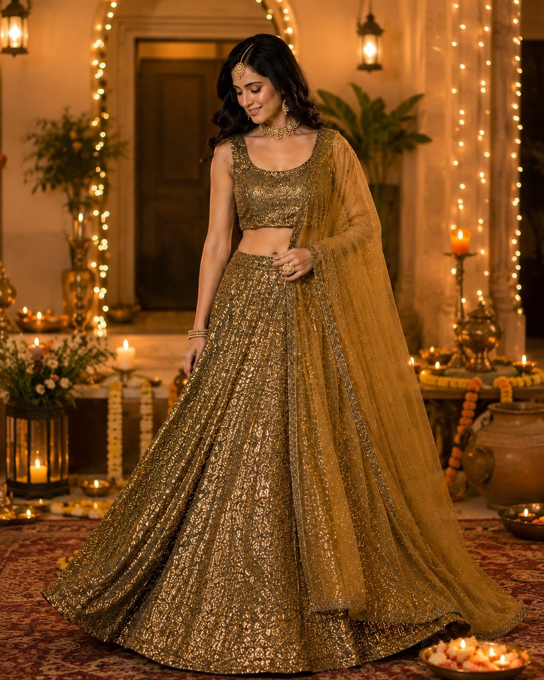 Presenting You Most Amazing Sequins Work Lehenga Set