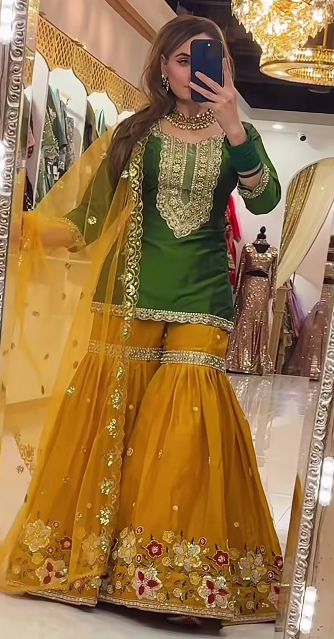 Launching New Designer Party Wear Look Top Sharara Plazzo and Dupatta