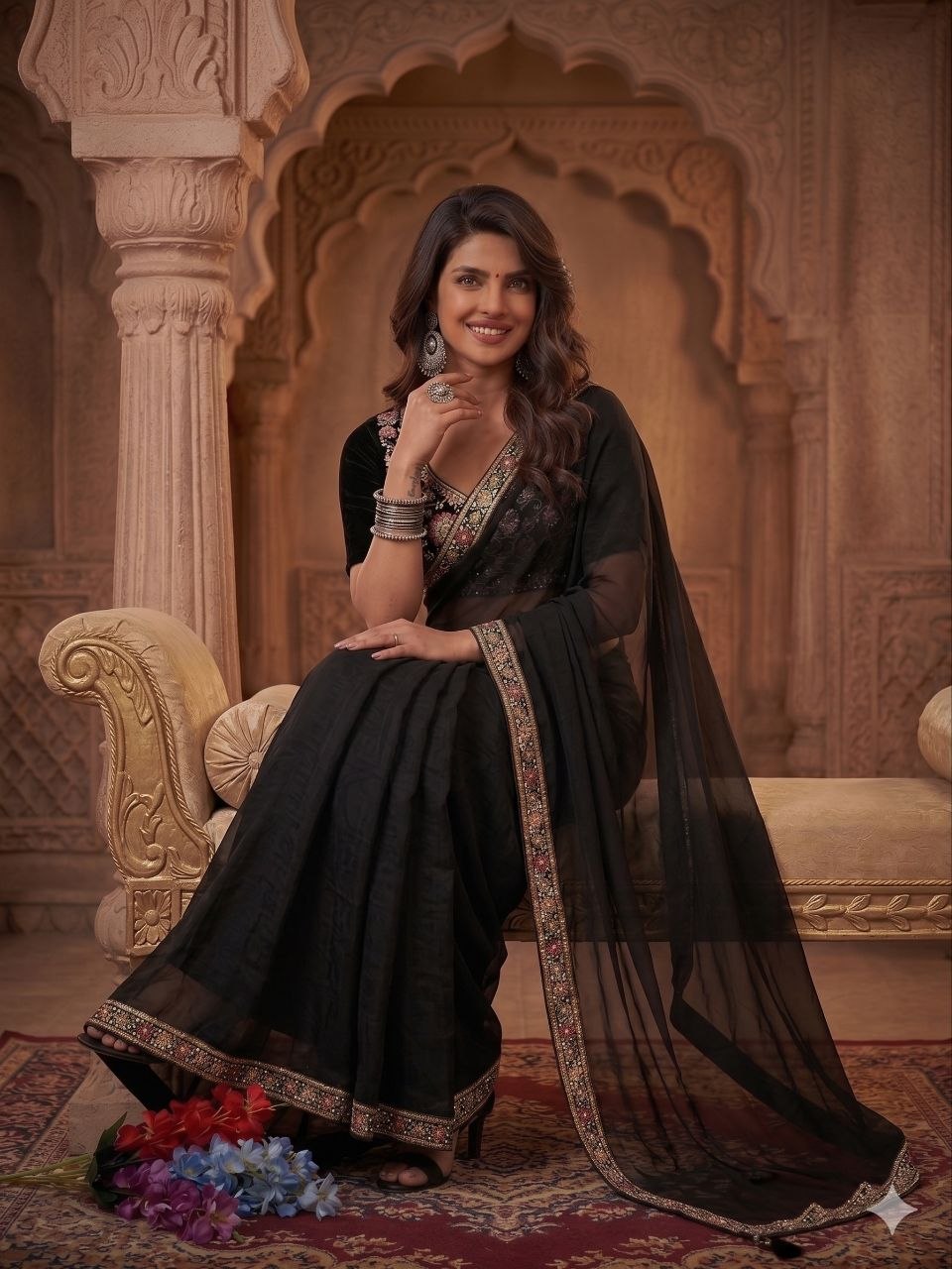 Presenting You Most Beautiful Latest Full Handwork Saree