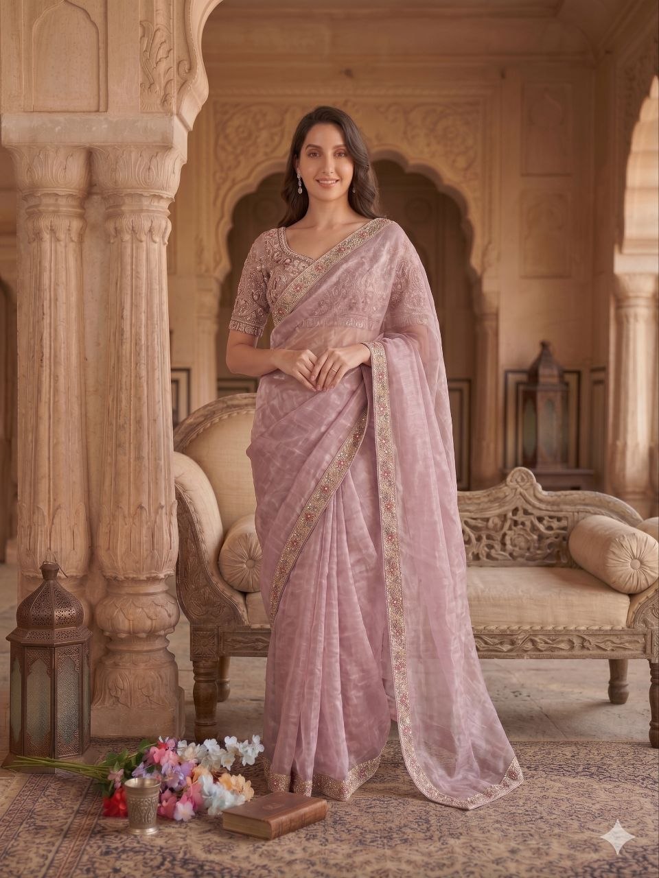 Presenting You Most Beautiful Latest Full Handwork Saree