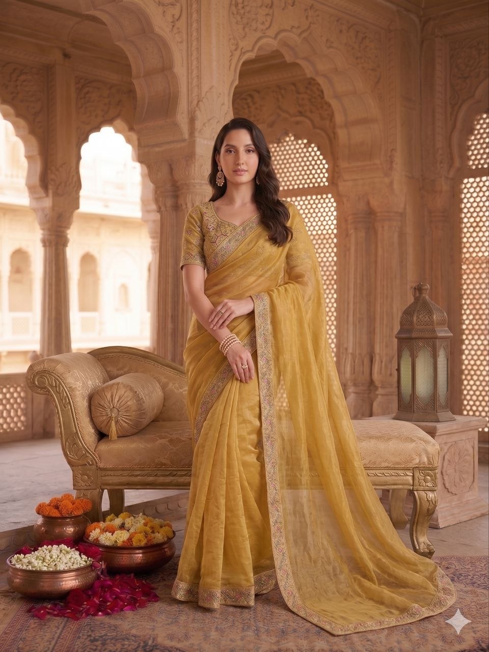 Presenting You Most Beautiful Latest Full Handwork Saree