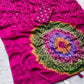 Japan sattin With original mirror work With tassels in pallu saree