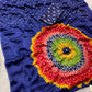 Japan sattin With original mirror work With tassels in pallu saree