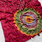 Japan sattin With original mirror work With tassels in pallu saree