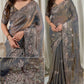 Fendy satin jacquard saree