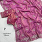 Fendy satin jacquard saree