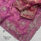Fendy satin jacquard saree
