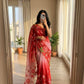 Soft pure Georgette handwork sarees