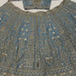 Crape silk lehenga with sequins dori & zari work choli