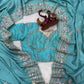 Soft NC Vichitra Beautiful Sequence and multi color Saree