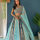Faux Georgeet Sequins and Embroidery Work Lehenga Choli