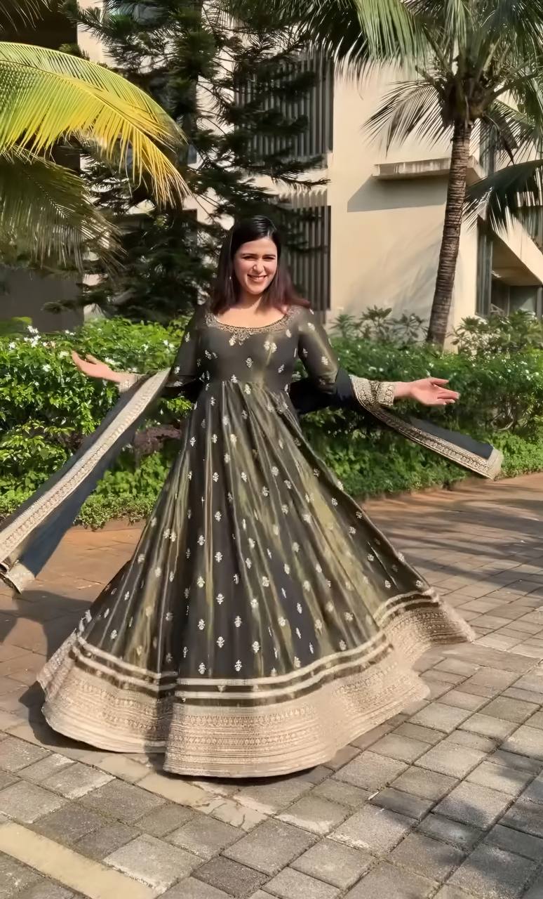 Eid Special Premium Readymade Anarkali Suit Set [3 Pcs]