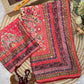Soft Chinnon with beautiful print saree