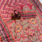 Soft Chinnon with beautiful print saree