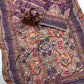 Soft Chinnon with beautiful print saree