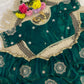 Very Soft nd Elegant rich look space silk fabric with amazing embroidery beats work saree