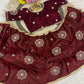 Very Soft nd Elegant rich look space silk fabric with amazing embroidery beats work saree