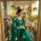 Very Soft nd Elegant rich look space silk fabric with amazing embroidery beats work saree
