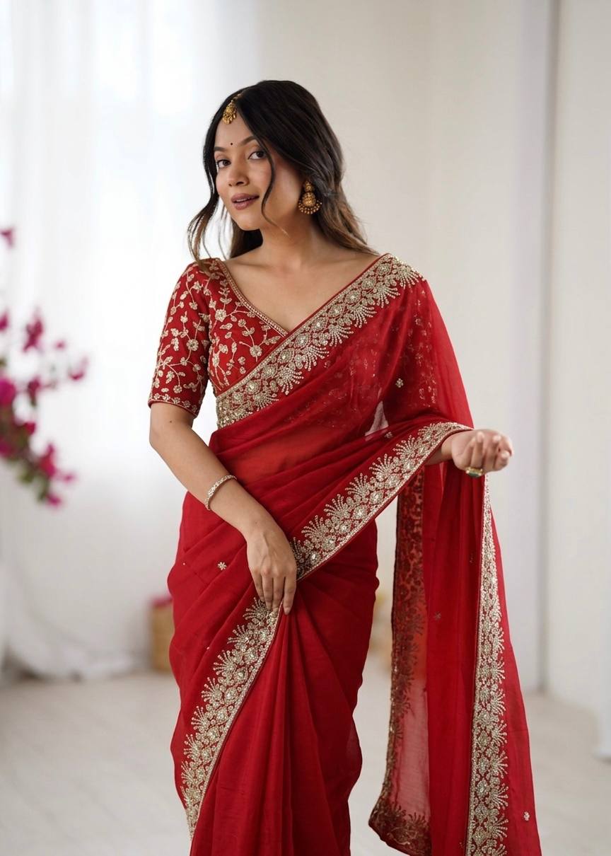 Soft Rangoli silk Saree