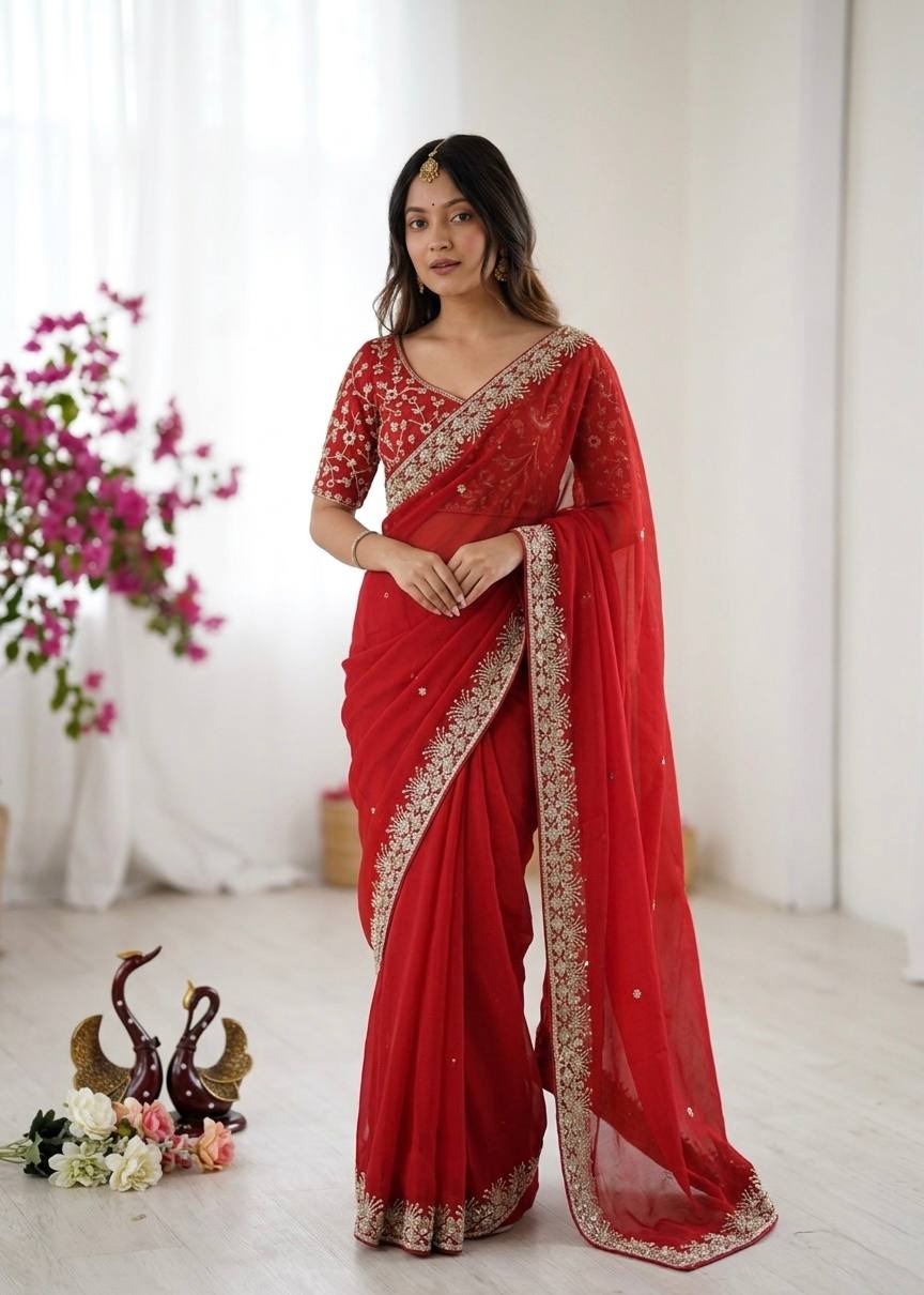Soft Rangoli silk Saree