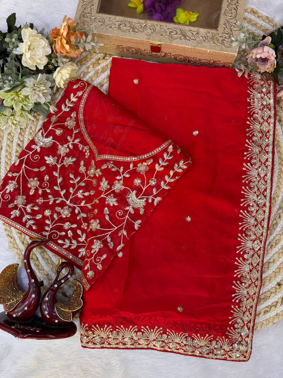 Soft Rangoli silk Saree