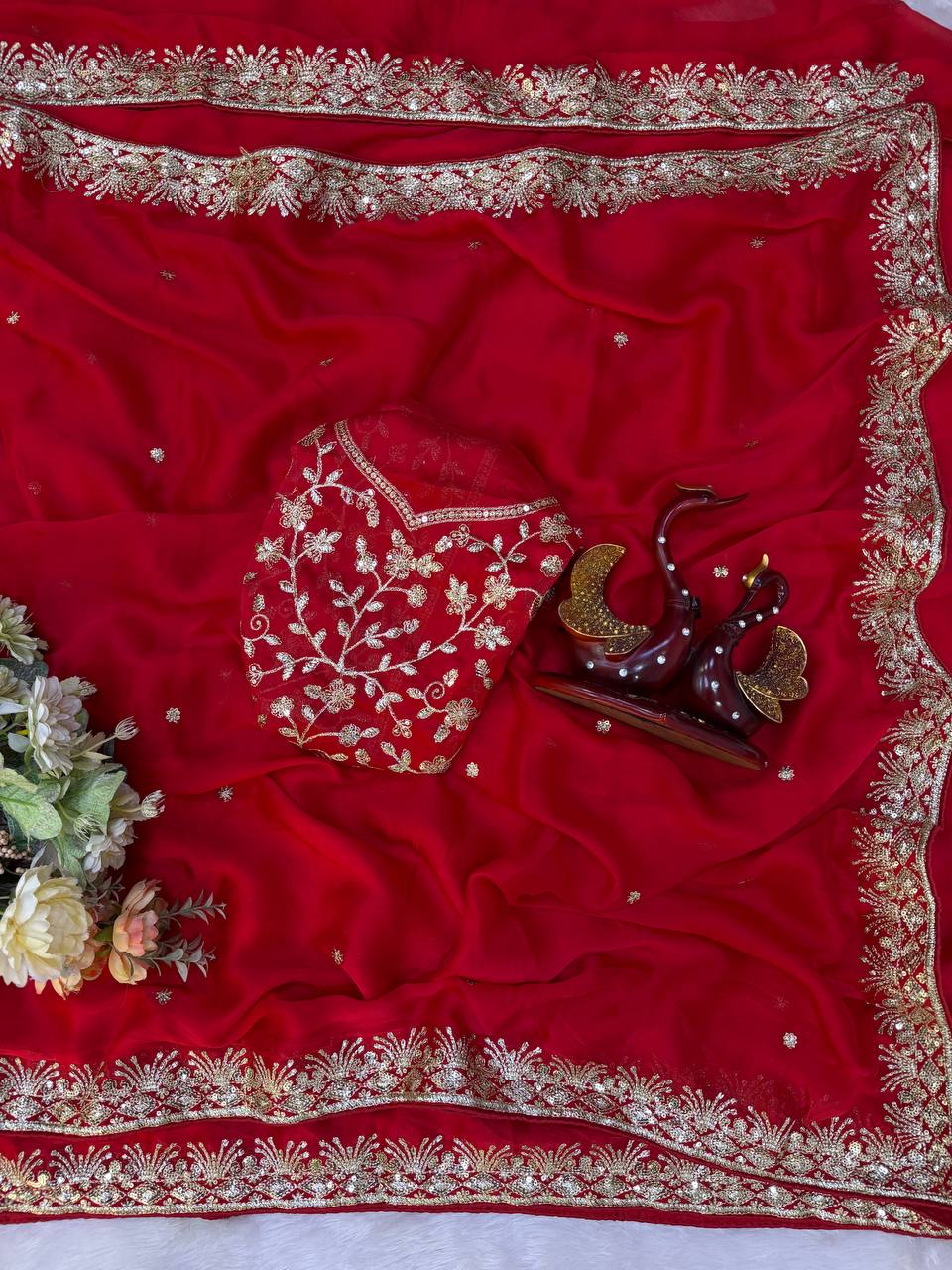 Soft Rangoli silk Saree