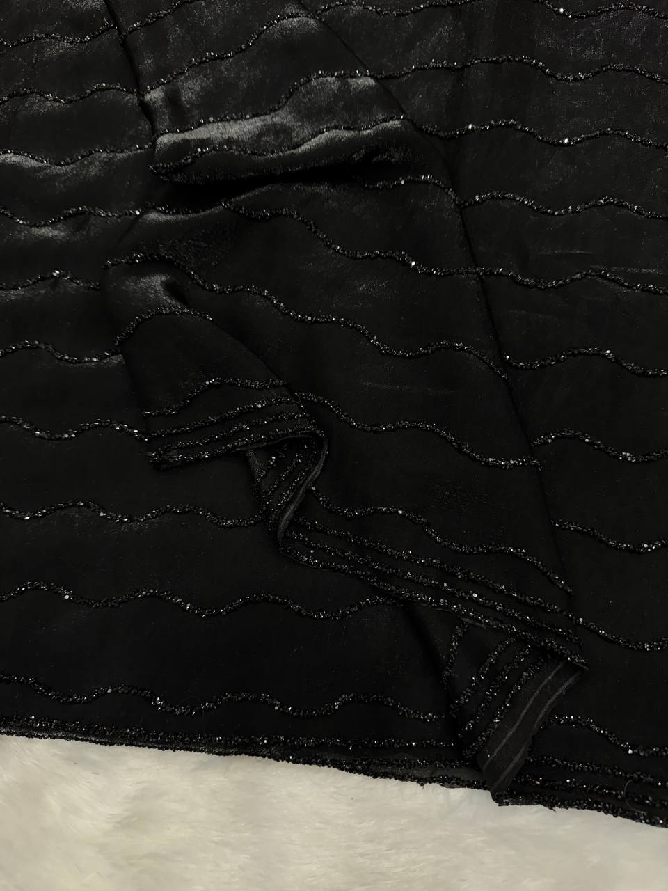 Space Silk Beautiful Diamond work Saree