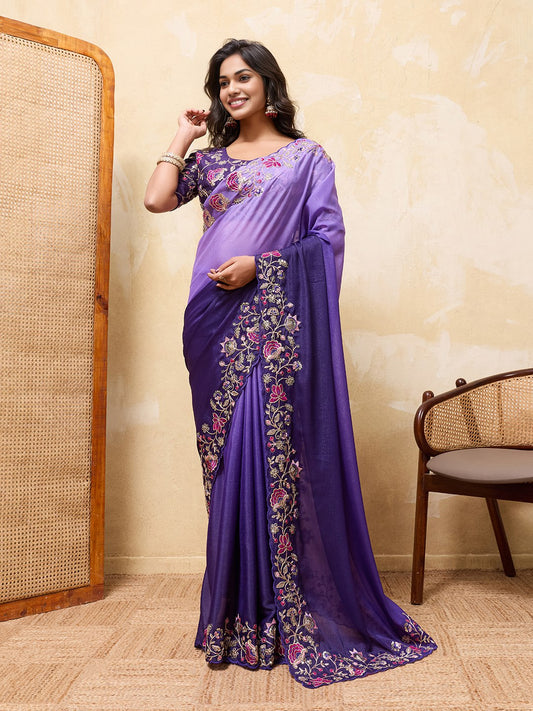 Party Wear Soft Star Georgette Saree