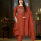 Marina Silk Multi Embroidery Thread With Hand Work Suit