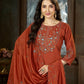 Marina Silk Multi Embroidery Thread With Hand Work Suit