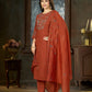 Marina Silk Multi Embroidery Thread With Hand Work Suit