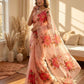 Soft Tebby silk with floral print saree