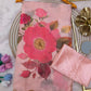 Soft Tebby silk with floral print saree