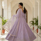 Lucknowi Special Premium Readymade Anarkali SuitSet [3 Pcs]
