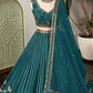 Star Goergette Zari Sequence Embroidery Work Choli