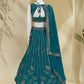 Star Goergette Zari Sequence Embroidery Work Choli