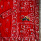 Very Pretty Nd Beautiful Women wearing this Red colour hit karvachauth saree
