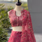 Gmy Organza digital printed lehnga