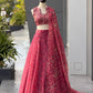 Gmy Organza digital printed lehnga