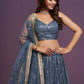 Net Thread Sequence,embroidery With Real mirror choli