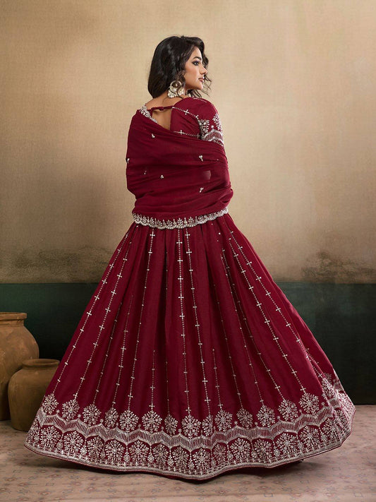 Star Georgette Embroidery Work Lehenga Choli