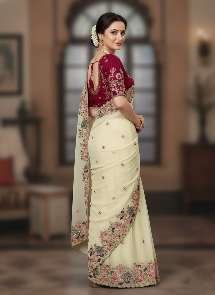 Party Wear Soft Georgette Saree