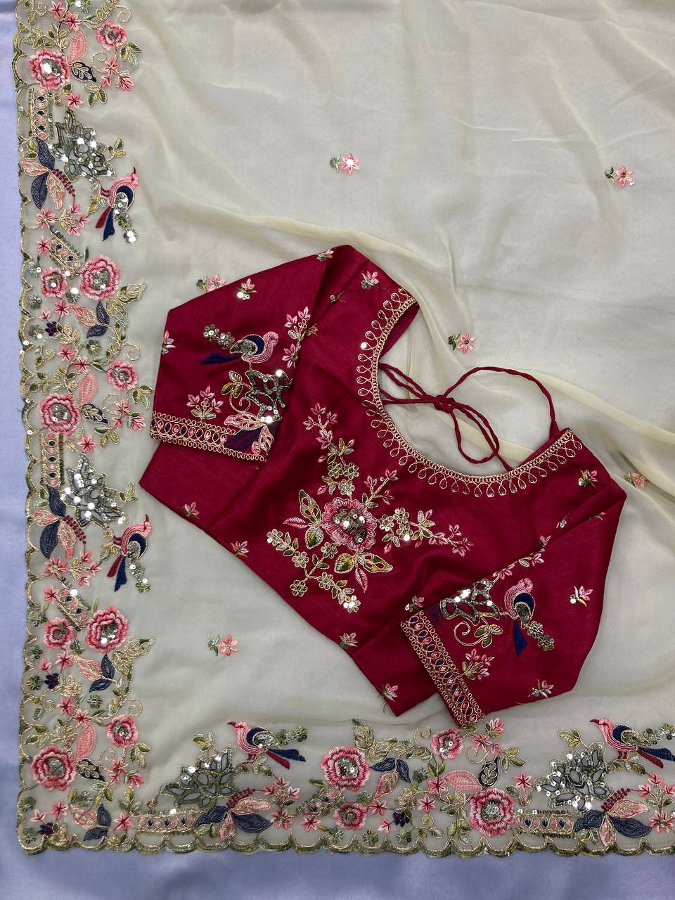 Party Wear Soft Georgette Saree