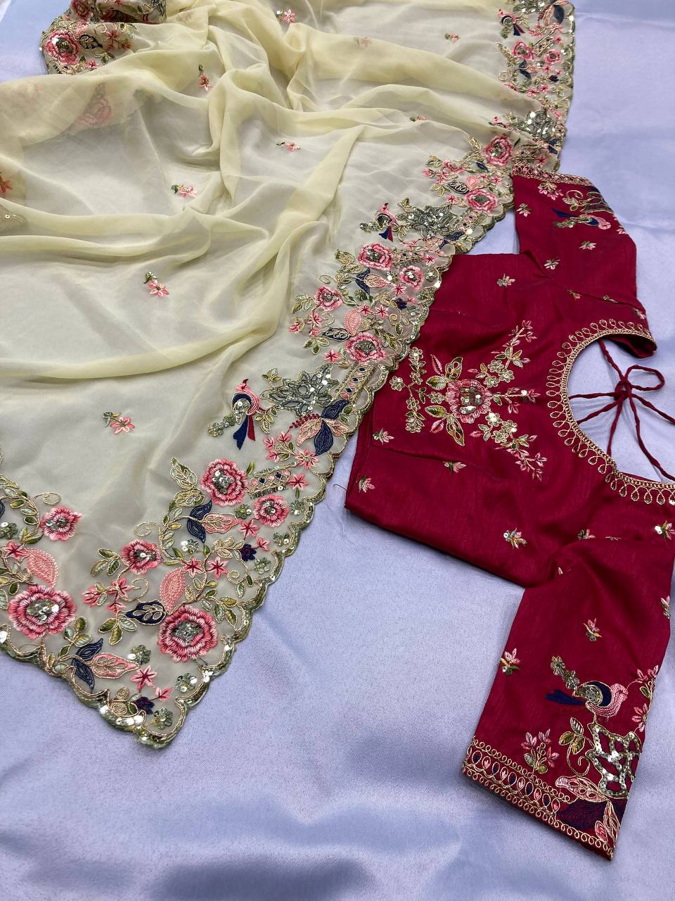Party Wear Soft Georgette Saree