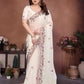 Party Wear Soft Fendy Chiffon Silk Saree