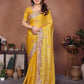 Party Wear Soft Fendy Chiffon Silk Saree