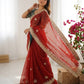 Sequance and Zari Embroidery Work Saree